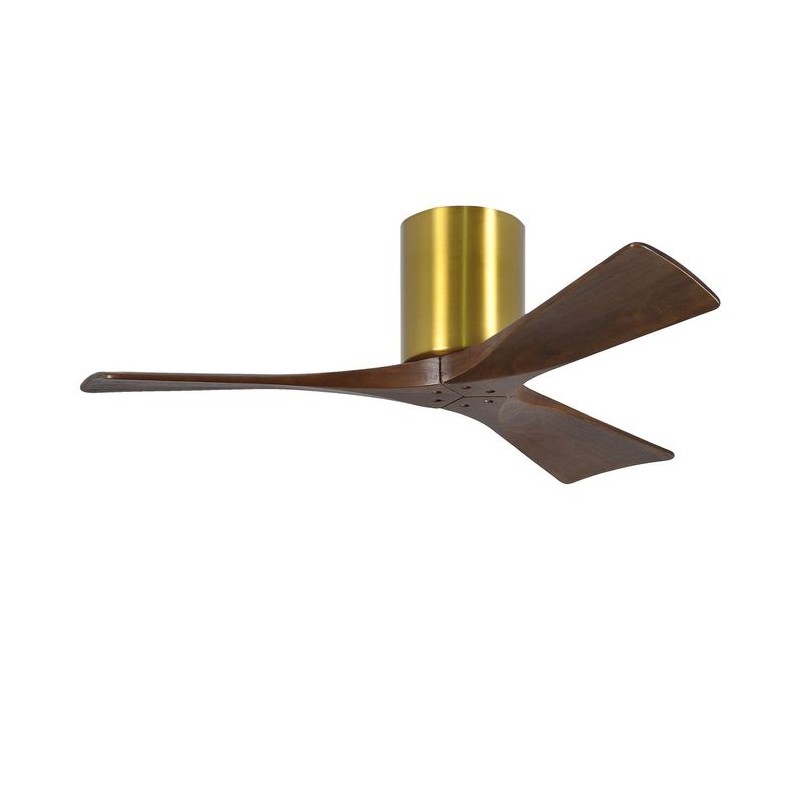 Ventilateur de Plafond Irene-3H 106cm Laiton Noyer ATLAS FAN IR3H-BRBR-WA-42