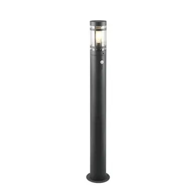 Potelet Extérieur PALOMA 1x28W E27 Anthracite Détecteur de mouvement TRIO LIGHTING R41719142