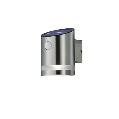 Applique Extérieur SALTA 1x3W LED Nickel mat détecteur mouvement  R22231107