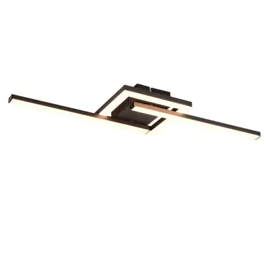 Plafonnier VIALE 1x17W LED Noir mat  R67303132