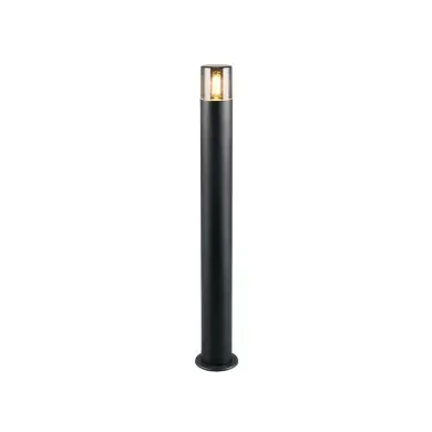Potelet Extérieur HOOSIC 1x28W E27 Noir mat H80 TRIO LIGHTING 424060132