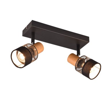 Spot NANDINI 2x10W E14 Noir mat  811700232