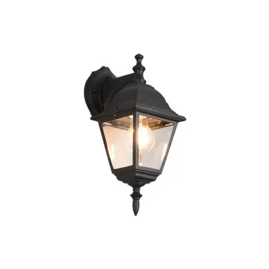 Applique Extérieur LIVENZA 1x60W E27 Noir mat Bas TRIO LIGHTING 205767132
