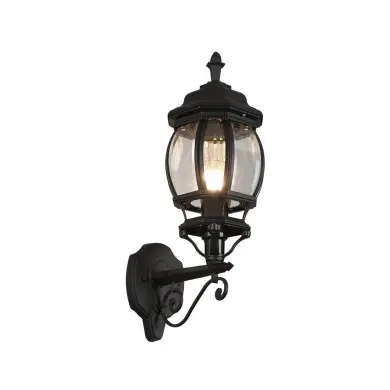 Applique Extérieur ELVO 1x60W E27 Noir mat Haut TRIO LIGHTING 206967132