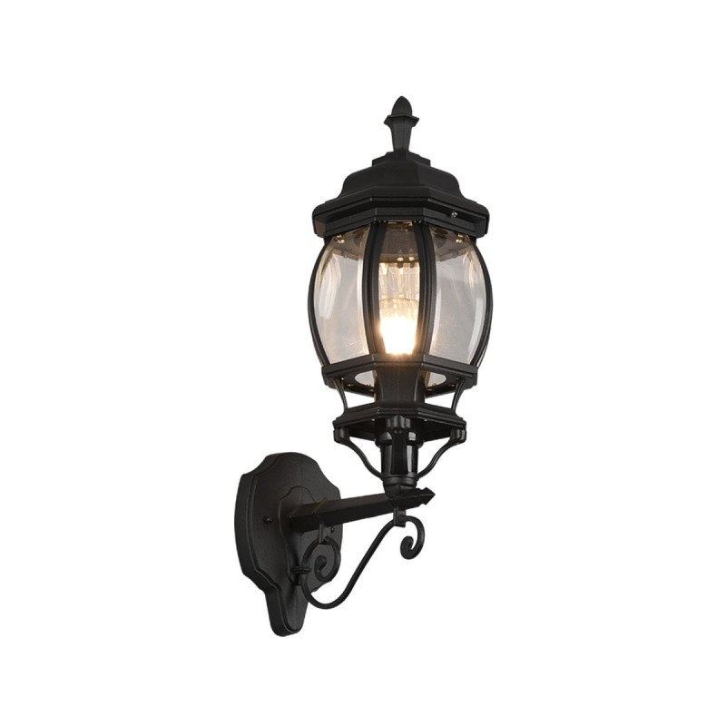 Applique Extérieur ELVO 1x60W E27 Noir mat Haut TRI_206967132 206967132 Applique Extérieur ELVO 1x60W E27 Noir mat Haut 206967132