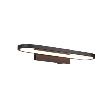 Applique Salle de bain GIANNI 1x17W LED Noir mat  283770132