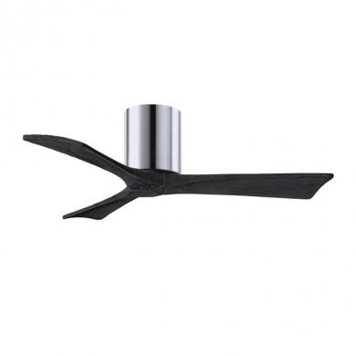 Ventilateur de Plafond Irene-3H 106cm Chromé Poli Noir ATLAS FAN IR3H-CR-BK-42