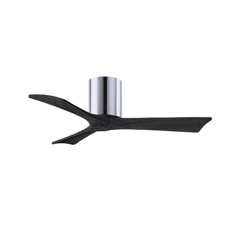 Ventilateur de Plafond Irene-3H 106cm Chromé Poli Noir ATLAS FAN IR3H-CR-BK-42