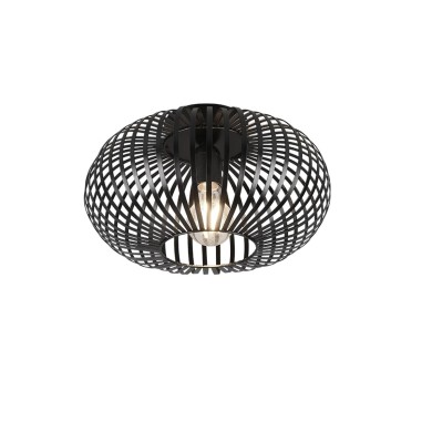 Plafonnier JOHANN 1x60W E27 Noir mat  606903032