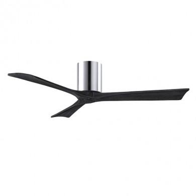 Ventilateur de Plafond Irene-3H 132cm Chromé Poli Noir ATLAS FAN IR3H-CR-BK-52