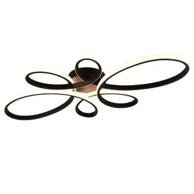 Plafonnier FLY 1x32W LED Noir mat TRIO LIGHTING 645619132