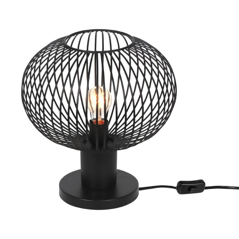 Lampe de table GILA 1x10W E27 Noir mat D33  565790132