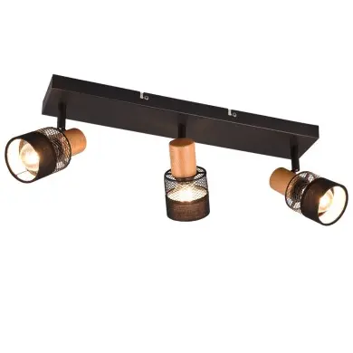 Spot NANDINI 3x10W E14 Noir mat TRIO LIGHTING 811700332