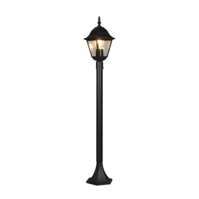 Potelet Extérieur LIVENZA 1x60W E27 Noir mat H100  405760132