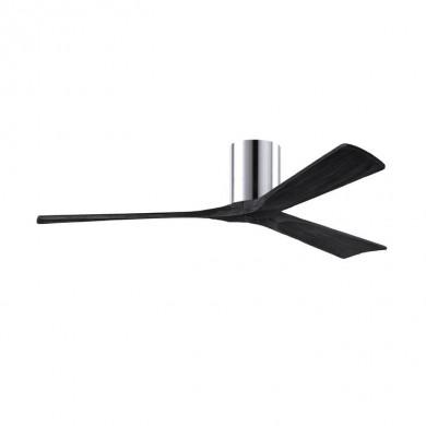 Ventilateur de Plafond Irene-3H 152cm Chromé Poli Noir ATLAS FAN IR3H-CR-BK-60