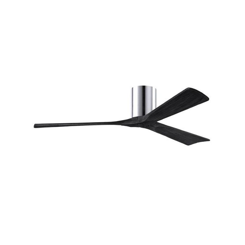 Ventilateur de Plafond Irene-3H 152cm Chromé Poli Noir ATLAS FAN IR3H-CR-BK-60