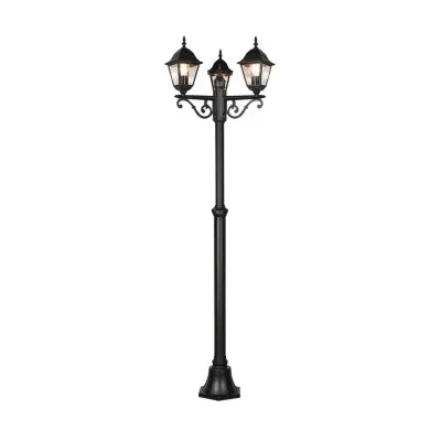 Lampadaire Extérieur LIVENZA 3x60W E27 Noir mat  405760332