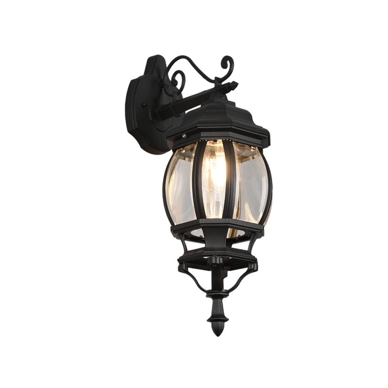 Applique Extérieur ELVO 1x60W E27 Noir mat Bas  206960132