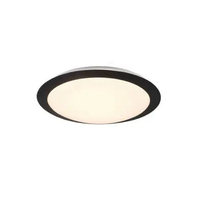 Plafonnier Salle de bain UMBERTO 1x12W LED Noir mat  680310132