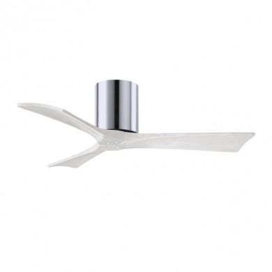 Ventilateur de Plafond Irene-3H 106cm Chromé Poli Blanc ATLAS FAN IR3H-CR-MWH-42