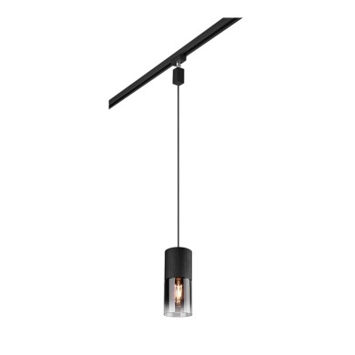 Suspension DUOLINE 1x28W E27 Noir mat  73060132