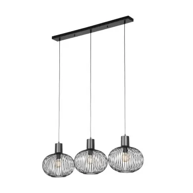 Suspension GILA 3x10W E27 Noir mat  365700332