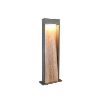 Potelet Extérieur SALMON 1x11W LED Imitation bois H60 TRIO LIGHTING 546960135