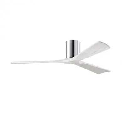 Ventilateur de Plafond Irene-3H 152cm Chromé Poli Blanc MAT_IR3H-CR-MWH-60 IR3H-CR-MWH-60 Ventilateur de Plafond Irene-3H 152cm Chromé Poli Blanc ATLAS FAN IR3H-CR-MWH-60