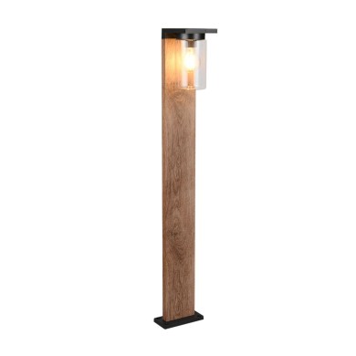 Potelet Extérieur ARDILA 1x40W E27 Imitation bois H100  411660135