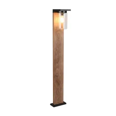 Potelet Extérieur ARDILA 1x40W E27 Imitation bois H100  411660135