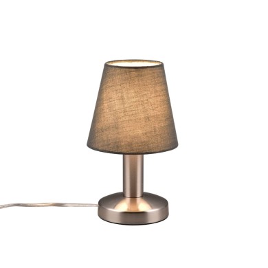 Lampe de table MATS II 1x40W E14 Nickel mat abat-jour gris  599700142