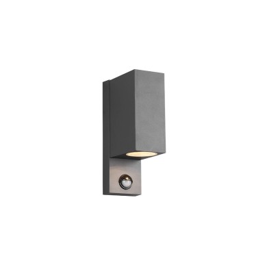 Applique Extérieur ROYA 2x35W GU10 Anthracite H23 carré détecteur mouvement  214269242