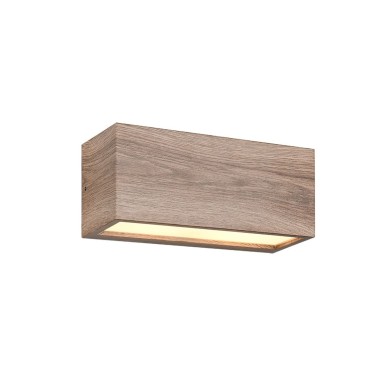 Applique Salle de bain MAYENNE 2x10W E14 Imitation bois  218560235