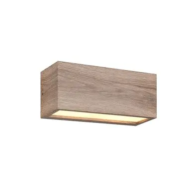 Applique Salle de bain MAYENNE 2x10W E14 Imitation bois  218560235