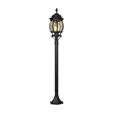 Potelet Extérieur ELVO 1x60W E27 Noir mat H100  406960132