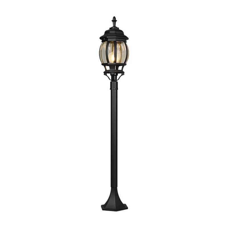 Potelet Extérieur ELVO 1x60W E27 Noir mat H100  406960132