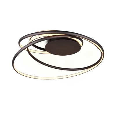 Plafonnier NALA 1x57W LED Noir mat TRIO LIGHTING 644310132