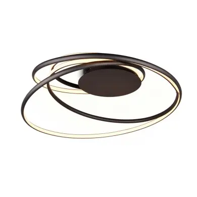 Plafonnier NALA 1x57W LED Noir mat TRIO LIGHTING 644310132