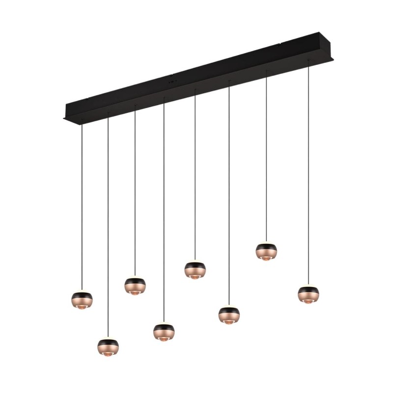 Suspension ORBIT 8x8W LED Noir mat TRIO LIGHTING 344410832