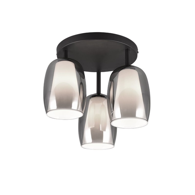 Plafonnier BARRET 3x10W E14 Noir mat TRIO LIGHTING 617500354