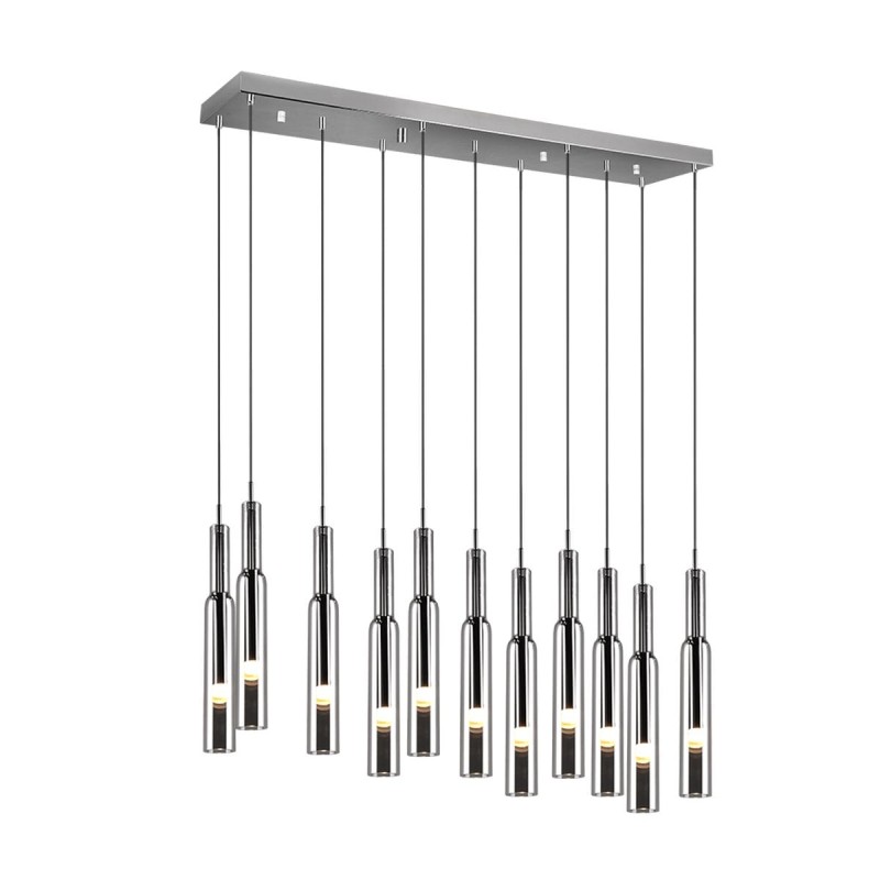 Suspension LUCENT 11x3W LED Chrome rectangle TRIO LIGHTING 344511106