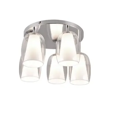 Plafonnier BARRET 5x10W E14 Chrome TRIO LIGHTING 617500506