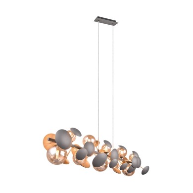 Suspension BUBBLE 10x10W G9 Anthracite TRI_317401042 317401042 Suspension BUBBLE 10x10W G9 Anthracite 317401042