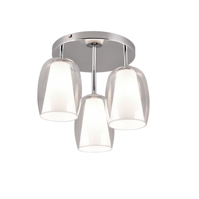 Plafonnier BARRET 3x10W E14 Chrome TRIO LIGHTING 617500306