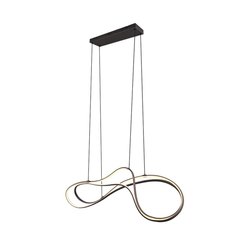Suspension NALA 1x57W LED Noir mat TRIO LIGHTING 344310132