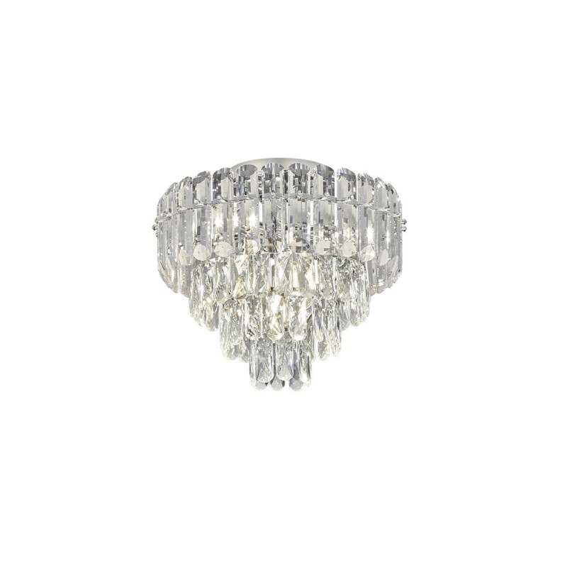 Plafonnier MALIZIA 7x40W E14 Chrome TRIO LIGHTING 667600706