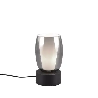 Lampe de table BARRET 1x10W E14 Noir mat TRIO LIGHTING 517500154