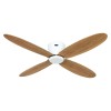 Ventilateur Plafond Plano II 132cm Blanc chêne WiFi CASAFAN 313304W