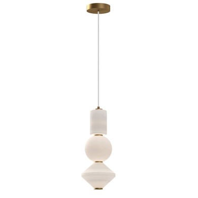 Suspension Bijou Doré et opale 20W ELSTEAD LIGHTING ALM-BIJOU-P3-GD