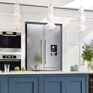 Suspension Bijou Doré et opale 20W ELSTEAD LIGHTING ALM-BIJOU-P3-GD